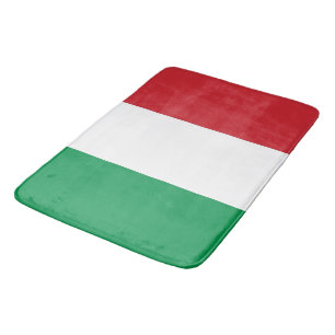 Große Badematte mit italienischer Flagge