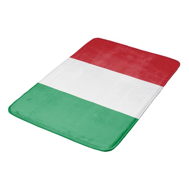Große Badematte mit italienischer Flagge (Schrägansicht)