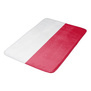 Große Badematte mit polnischer Flagge