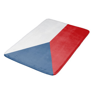 Große Badematte mit tschechischer Flagge