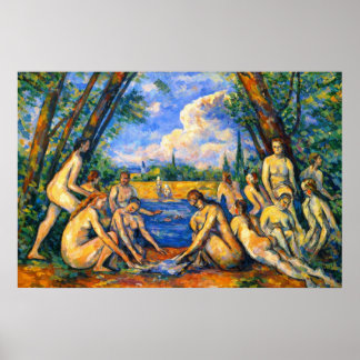 Große Badende von Paul Cézanne Poster