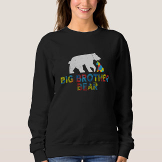 Große Bärenautismus Bewusstseinsbildung Proud Auti Sweatshirt