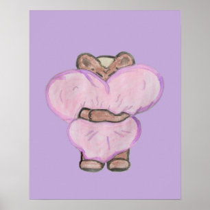 Große Bärenumarmung. Poster