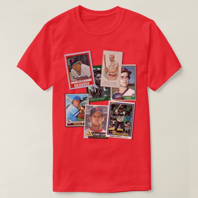 Große Baseballnamen in der Geschichte T-Shirt (Design vorne)