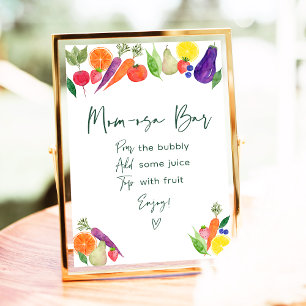 Grosse Bauern Markt Bücher Mimosa Bar Poster