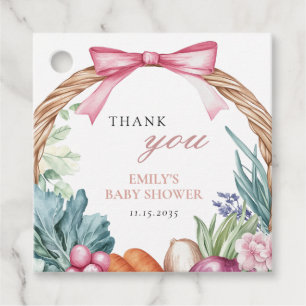 Grosse Bauern Markt Girl Baby Dusche Geschenkanhänger