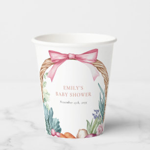 Grosse Bauern Markt Girl Baby Dusche Pappbecher