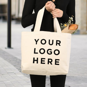 Große, benutzerdefinierte Baumwolltasche mit Logo Jumbo Stoffbeutel