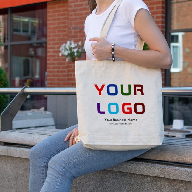 Große, benutzerdefinierte Baumwolltasche mit Logo  Jumbo Stoffbeutel (Von Creator hochgeladen)