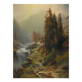 Große Berglandschaft - Albert Zimmermann Poster