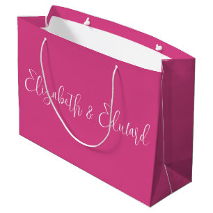 Große Beutel - Rosa und Weiß Geschenktüte