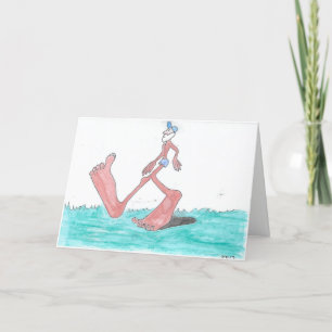 "Große" Bigfoot-Geburtstags-Karte Karte