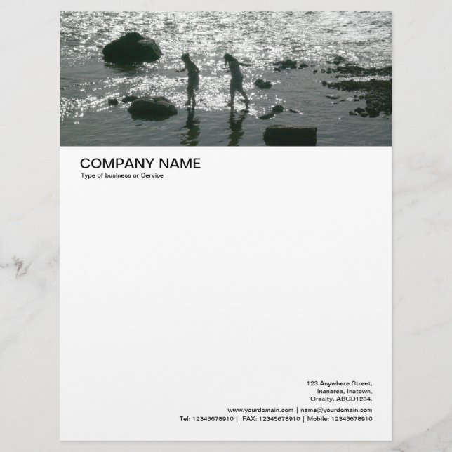 Große Bildkopfeinheit - Steppsteine Briefbogen (Vorderseite)