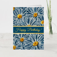 Große blau-gelbe Blumen