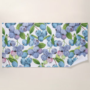 Große Blaubeerenfrucht Strandtuch