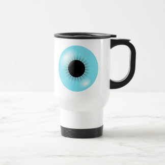 Große blaue Augapfel-Tasse Reisebecher