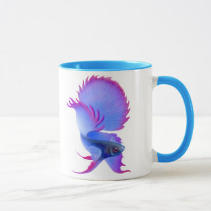 Große blaue Betta Fisch-Tasse Tasse