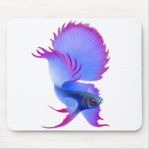 Große blaue Betta Fische Mousepad