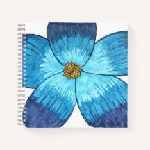 Große blaue Blume