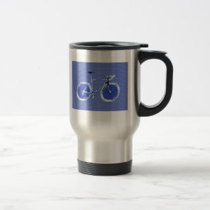 Große blaue Fahrradreise-Tasse Reisebecher