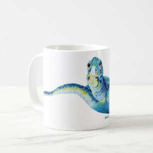 Große blaue Tasse
