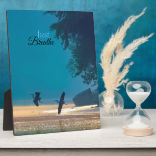 Große Blauhelme fliegen - Atmen Sie einfach ein Fotoplatte