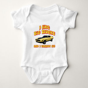 Große Blöcke Mustang Mach 1 Fastback Baby Strampler