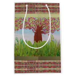 Große blühende Bäume Mittlere Geschenktüte