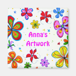 Große Blume Kunstdesign Magnet