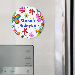 Große Blume Kunstdesign Magnet