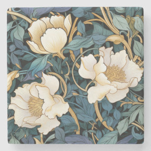 Große Blume William Morris Inspiriert Steinuntersetzer