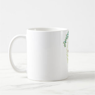 Große Blütenmuster Kaffeetasse
