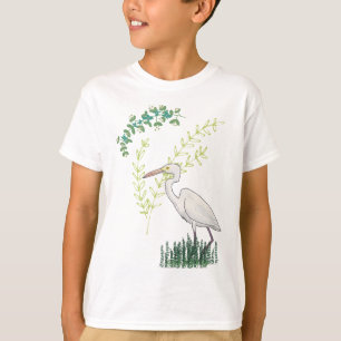 Große Blütenmuster T-Shirt