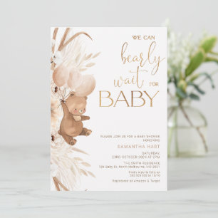 Große Boho Floral frühzeitig auf Baby-Dusche warte Einladung