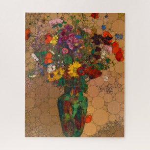 Große Bouquet wilder Blume - Nach Odilon Redon Puzzle