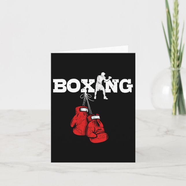Große Boxgeschenke Boxing Frauen Amateur Boxen Karte (Vorderseite)