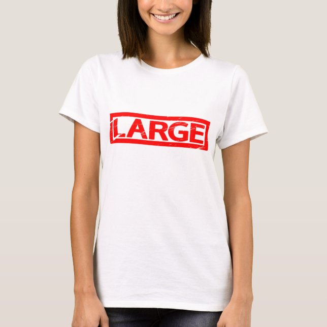 Große Briefmarke T-Shirt (Vorderseite)