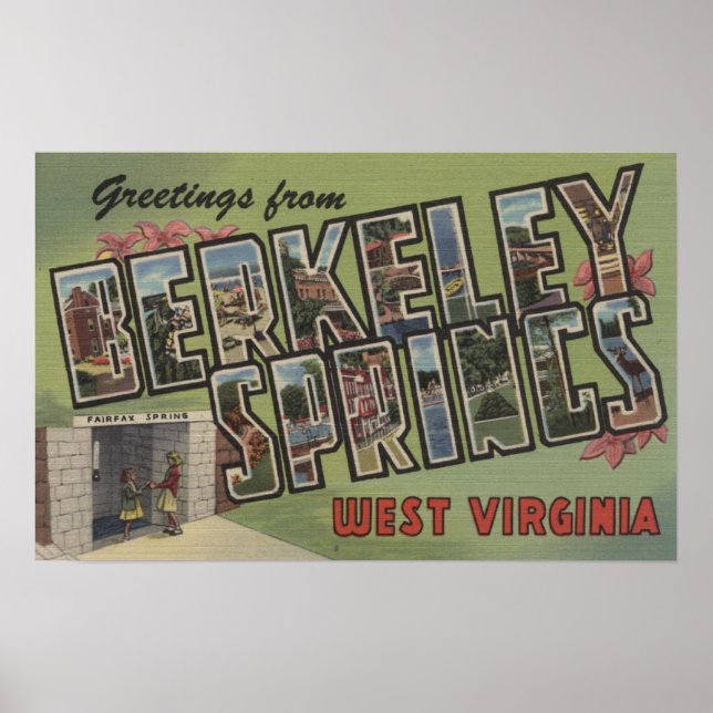 Große Briefszenen - Berkeley Springs, WV Poster (Vorne)