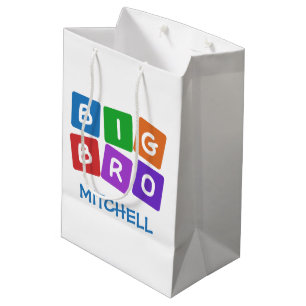 Große Bro Name-Geschenktaschen Mittlere Geschenktüte