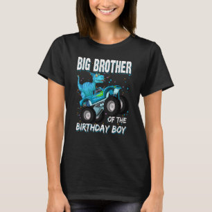Große Bruder des Geburtstags Junge Trex Dinosaurie T-Shirt