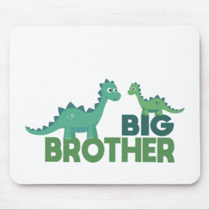 Große Bruder Dinosaurier Cartoon Geschwister Mousepad