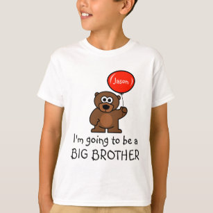 Große Brüder im Shirt für Geschwister   Teddybär