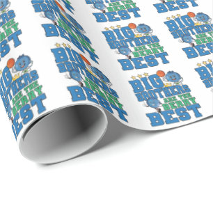Große Brüder sind die Beerenbesten - Blaubeer-Wort Geschenkpapier