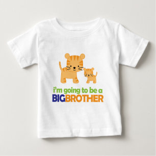 Große Bruder Tiger T - Shirt Schwangerschaft Ankün