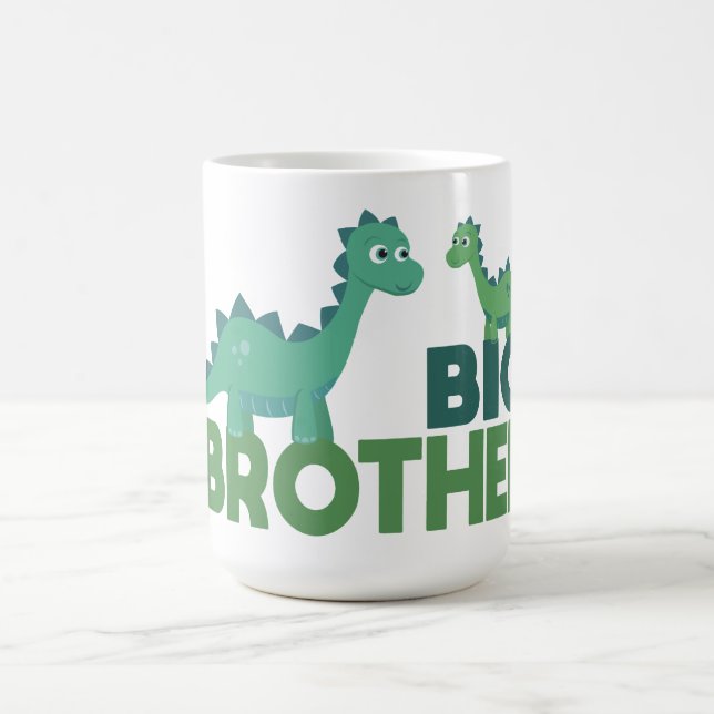 Große Bruderankündigung, Dinosaurier-Brüder Kaffeetasse (Mittel)