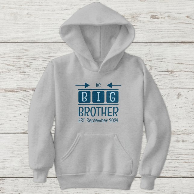Große Bruderinitiativen est. Monatsblauer Hoodie (Von Creator hochgeladen)