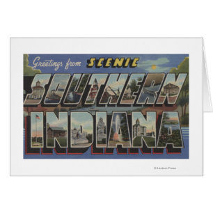 Große Buchstabe-Szenen Indianas (südlich) -