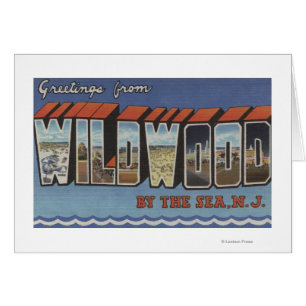 Große Buchstabe-Szenen - Wildwood-Durch-D-Meer, NJ