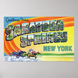 Große Buchstabenszenen - Grüße von 2 Poster