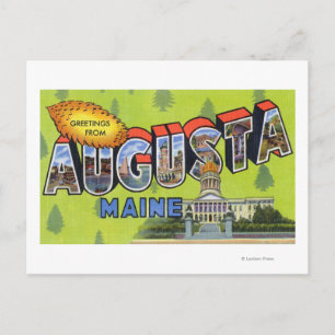 Große Buchstabenszenen, Grüße von 5 Postkarte